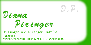 diana piringer business card